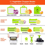14-in-1 Multi-Functional Vegetable Chopper & Mandoline Slicer Set