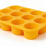 Shopify Product Images & Descriptions for European & American Markets Yellow 12-Cavity Round Silicone Mold Collection