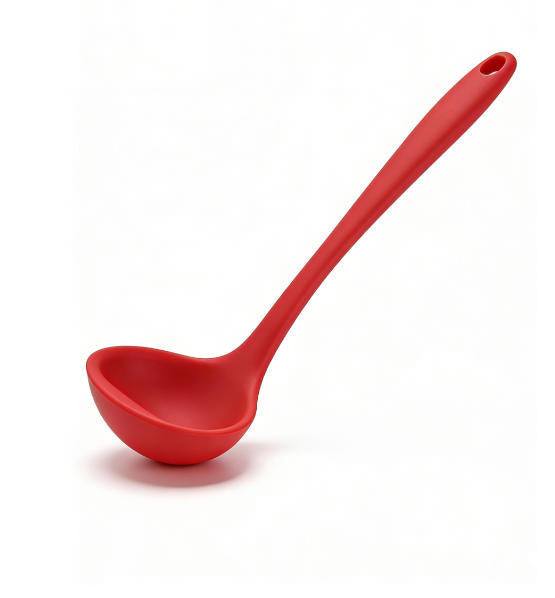 Shopify Product Images & Descriptions for European & American Markets Red One-Piece Silicone Ladle Collection