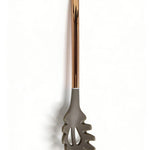 Shopify Product Images & Descriptions for European & American Markets Rose Gold Metal Handle with Dark Gray Silicone Head Kitchen Tool Collection