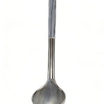 Shopify Product Images & Descriptions for European & American Markets Gray White Marble-Effect Long-Handled Soup Ladle Collection