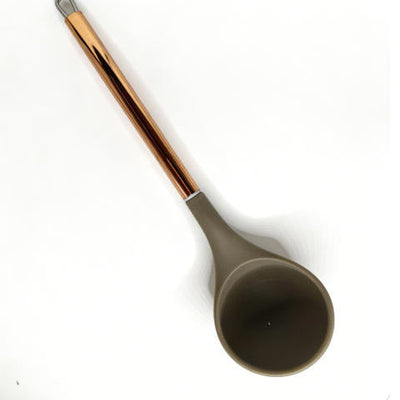 Shopify Product Images & Descriptions for European & American Markets Rose Gold Metal Handle with Dark Gray Silicone Head Kitchen Tool Collection