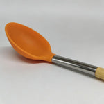 Professional Heat Resistant Silicone Spoon with Natural Wood Handle - BPA Free, Non-Stick Cooking Tool
