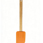 Premium Heat-Resistant Silicone Spatula with Natural Wood Handle - Professional Kitchen Tool