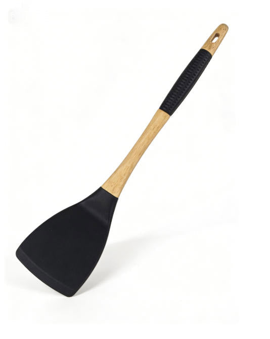 Premium Heat-Resistant Silicone Chinese Cooking Spatula - Professional Kitchen Tool