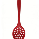 Premium Heat-Resistant Red Silicone Ladle - Professional Kitchen Draining Tool