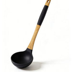 Food-Grade Matte Black Silicone Bowl - Heat Resistant & Non-Scratch