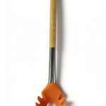 Premium Heat-Resistant Silicone Slotted Spoon with Gear-Shaped Head - Innovative Kitchen Tool