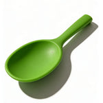 Premium Heat-Resistant Bright Green Silicone Spoon - One-Piece Modern Design