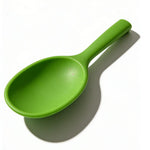 Premium Heat-Resistant Bright Green Silicone Spoon - One-Piece Modern Design