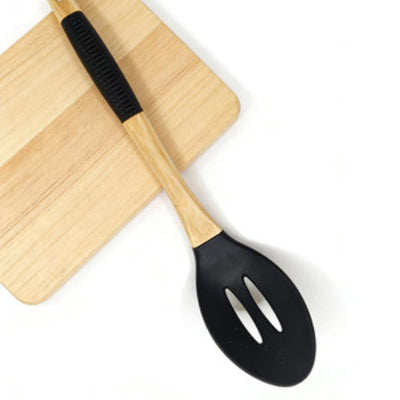 Premium Heat-Resistant Skimmer Ladle with Non-Slip Grip - Professional Kitchen Tool