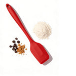 Premium Food-Grade Silicone Spatula – Heat Resistant Kitchen Utensil with Anti-Scald Handle, Vibrant Red Design