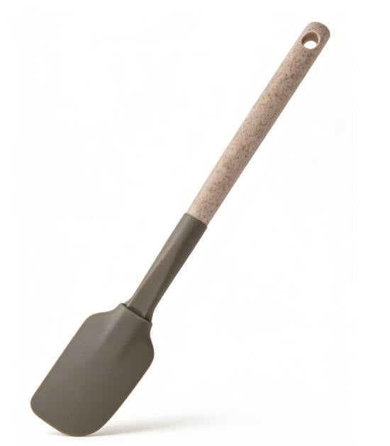 Food-Grade Silicone Spatula with Wheat Straw Handle - Heat Resistant Non-Stick Cookware Turner