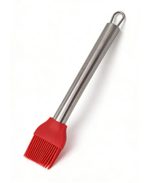 Food-Grade Silicone Pastry Brush with Stainless Steel Handle - Heat Resistant Basting Brush