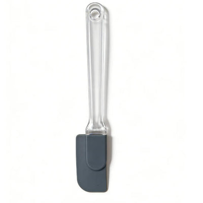 Food-Grade Silicone Scraper with Transparent Handle - Heat Resistant Non-Stick Mixing Spatula