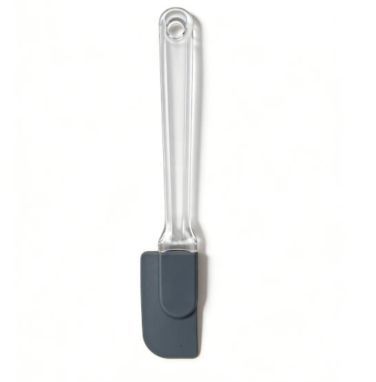 Food-Grade Silicone Scraper with Transparent Handle - Heat Resistant Non-Stick Mixing Spatula