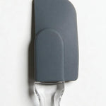 Food-Grade Silicone Scraper with Transparent Handle - Heat Resistant Non-Stick Mixing Spatula