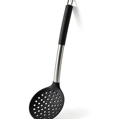 Food-Grade Silicone Slotted Spoon with Anti-scald Handle - Heat Resistant Kitchen Strainer Spoon
