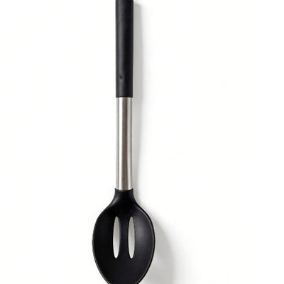 Food-Grade Silicone Slotted Spatula with Anti-scald Handle - Heat Resistant Cooking Turner