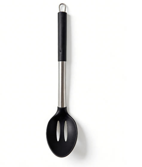 Food-Grade Silicone Slotted Spatula with Anti-scald Handle - Heat Resistant Cooking Turner