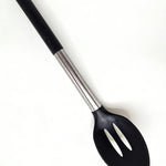 Food-Grade Silicone Slotted Spatula with Anti-scald Handle - Heat Resistant Cooking Turner