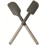 2-Piece Silicone Spatula Set - Heat Resistant Non-stick Turner with Wheat Straw Handles