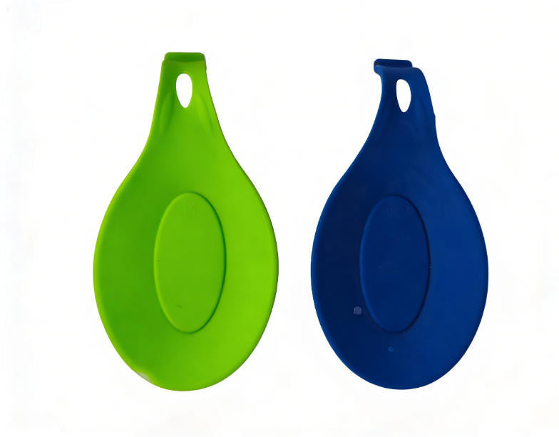 2-Piece Silicone Spoon Rest Set - Heat Resistant Kitchen Utensil Holder Product Description